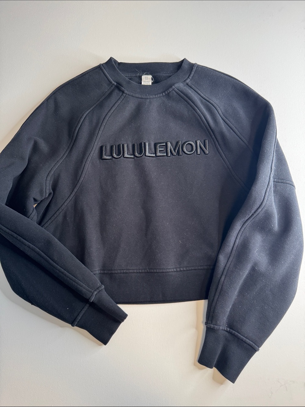lululemon athletica Women's Black Crewneck Sweatshirt